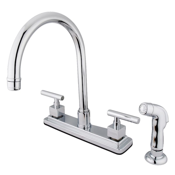 KS8791CQL Claremont Centerset Kitchen Faucet, Polished Chrome